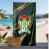 Ręcznik plażowy z nadrukiem piłkarskim Real Betis, Duży miękki szybkoschnący ręcznik na plażę, kemping, basen