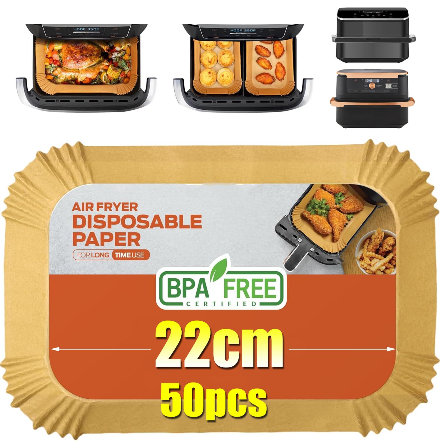 

20.5/22/31cm Disposable Air Fryer Liners Non-Stick Oil-Proof Baking Paper for Air Fryer Oven Microwave Roasting