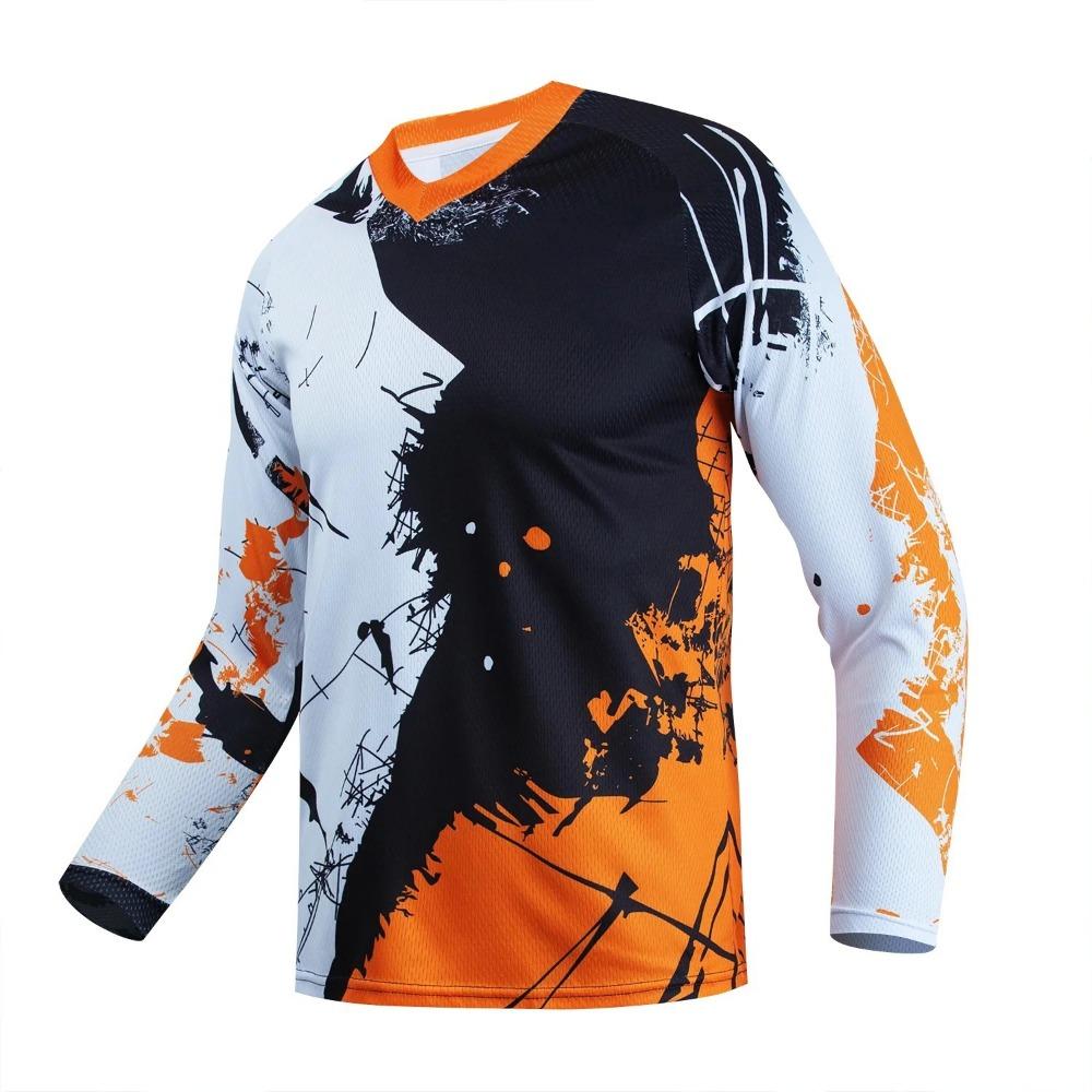 2026 Men's Long Sleeve T-shirt Mountain Bike Off-Road Motorcycle Cycling Jersey MTB Clothes Camping Outdoor Fishing Top Loose