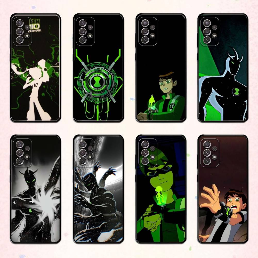 Ben 10 Ultimate Epic Battle Phone Case For Samsung S 25,24,23,22,30,21,10,9,Ultra,Plus,Lite,FE,4,5 G Soft Black Case