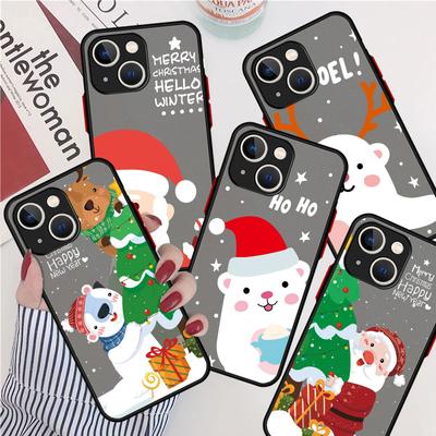 Matowe etui Snowman Christmas do Apple iPhone 14 11 13 7 12 Pro 7 XR XS Max 8 6s SE 2022 Miękka obudowa telefonu