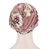 Print Soft Cotton Beanie Hat Cancer Chemo Caps Head Wrap Ladies Muslim Turban Women Braid Hijab