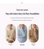Women's High Neck Zipper Cashmere Sweater: Thick Cable Knit, Loose Fit, Slimming Base Layer for Autumn/Winter