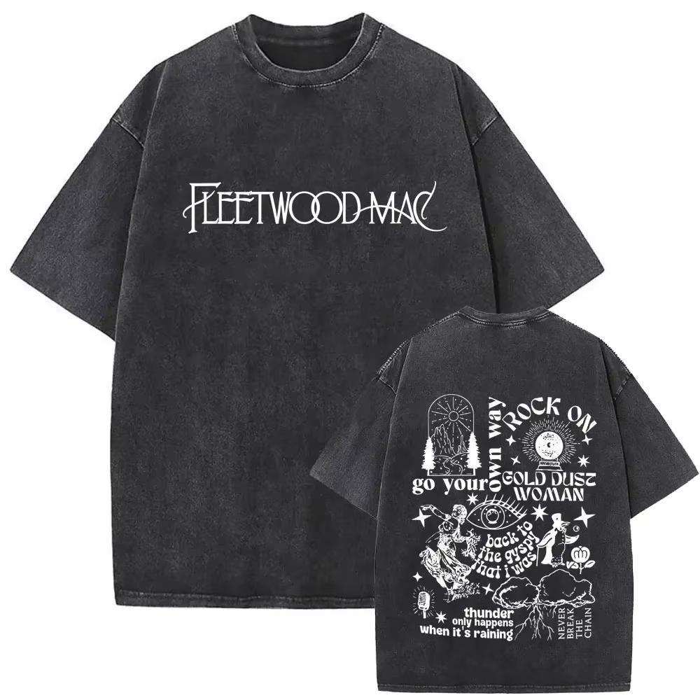 Gewaschenes Vintage Rockband Fleetwood Mac Rumours Grafik T-Shirt Stevie Nicks T-Shirt Herren Damen Freizeitkleidung S