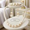 4Pcs/Set Long Necklace Simulated Pearl Jewelry Set Bridal Wedding Jewelry  Jewelry Gift