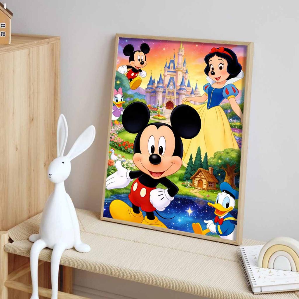 Disney diamond painting Mickey Mouse Snow White castle handmade diy mosaic art painting kit home decoration