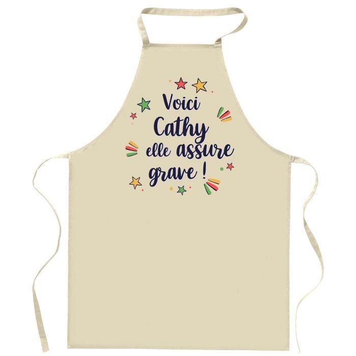 Tablier de cuisine - Planetee Cathy - Impression bretonne - Coton résistant - Fabrication France
