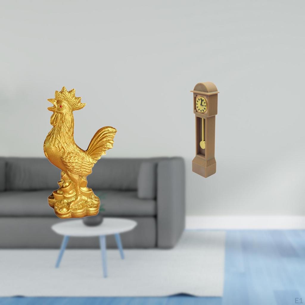 Chicken Figurine Feng Shui Decor Home Decorations Statue Sculpture for Birthday Anniversaries Hotel