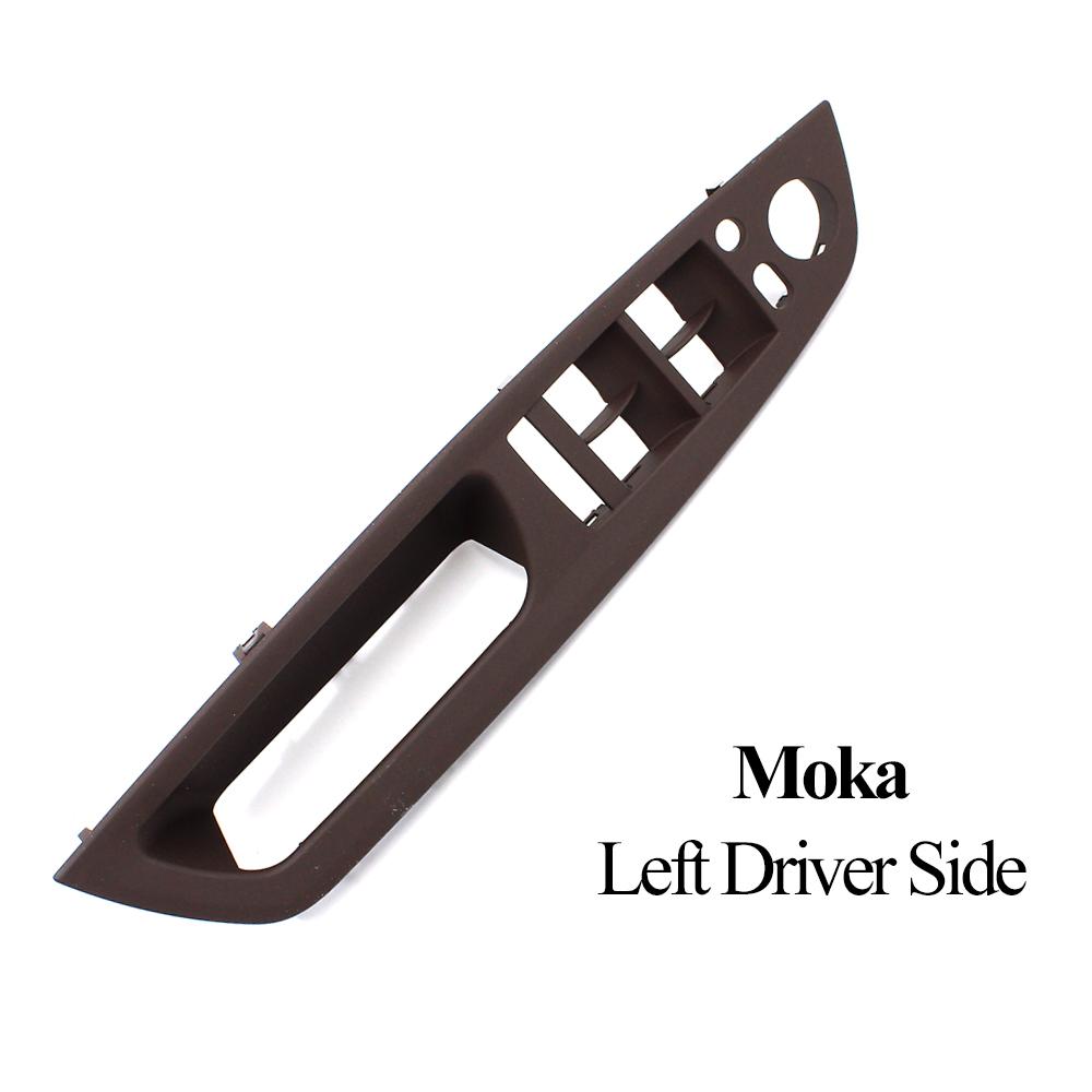 LHD Upgraded Inner Door Armrest Window Switch Panel Handle Pull Trim Leather Outer Cover Replacement For BMW X5 X6 E70 E71 E72