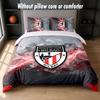 Athletic Bilbao Football Design Bed Bedding Set 1 Duvet Cover + 2 Pillowcases Soft Breathable Household Bed Linens