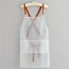 Stylish & Durable All-in-one Apron - Resistant, Transparent with Adjustable Straps, Ideal for Hairdressers, Barbers, Housewives & Chefs