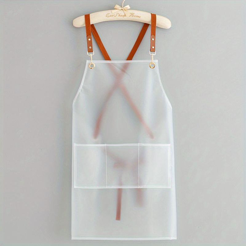 Stylish & Durable All-in-one Apron - Resistant, Transparent with Adjustable Straps, Ideal for Hairdressers, Barbers, Housewives & Chefs