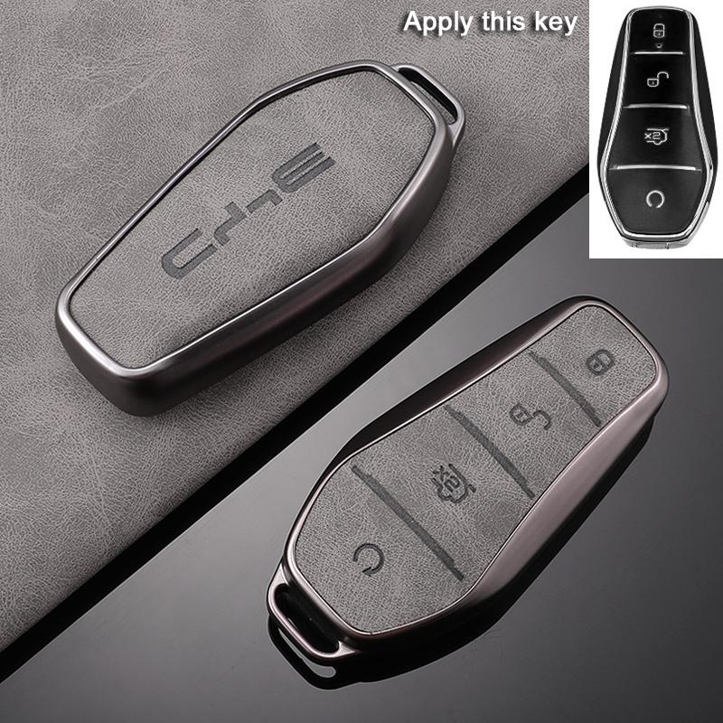 Car Key Case For BYD Yuan Plus ATTO 3 Song Han Pro Dmi Dolphin Seagull Seal U Leather Auto Accessories Keychain Key Cover Shell