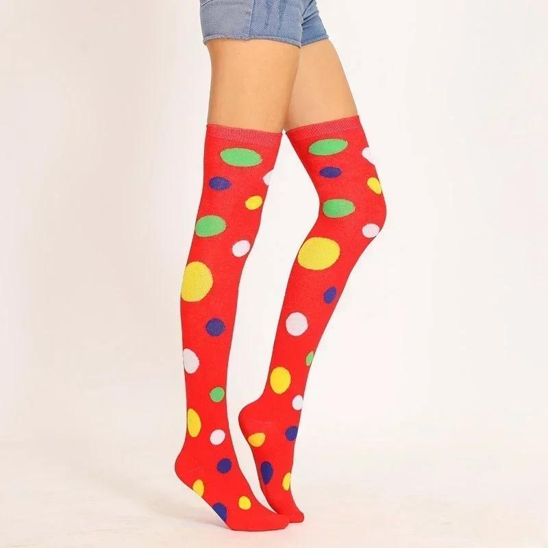 Damen Regenbogen Schwarz Weiß Gestreifte Overknee Oberschenkelhohe Gothic Strümpfe Niedliche Lolita Mädchen Cosplay Socken Halloween Weihnachten