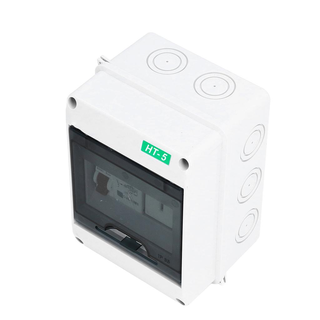 Distribution Box 1 Way 15A IP65 Waterproof Circuit Breaker Protection Case 110‑250VAC US Plug for In