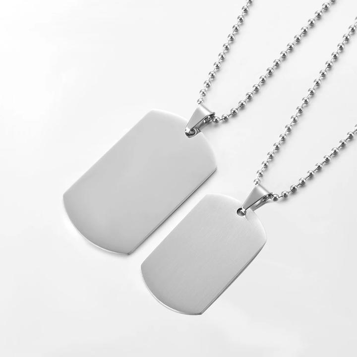 Stainless Steel Pet Metal Id Tag Anti-Loss Dog Name Plate Engraved Tag