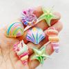 10 Stück Neue Süße Harz Cartoon Muschel, Seestern Serie Flache Rückseite Scrapbooking DIY Schmuck Bastel Dekoration Zubehör