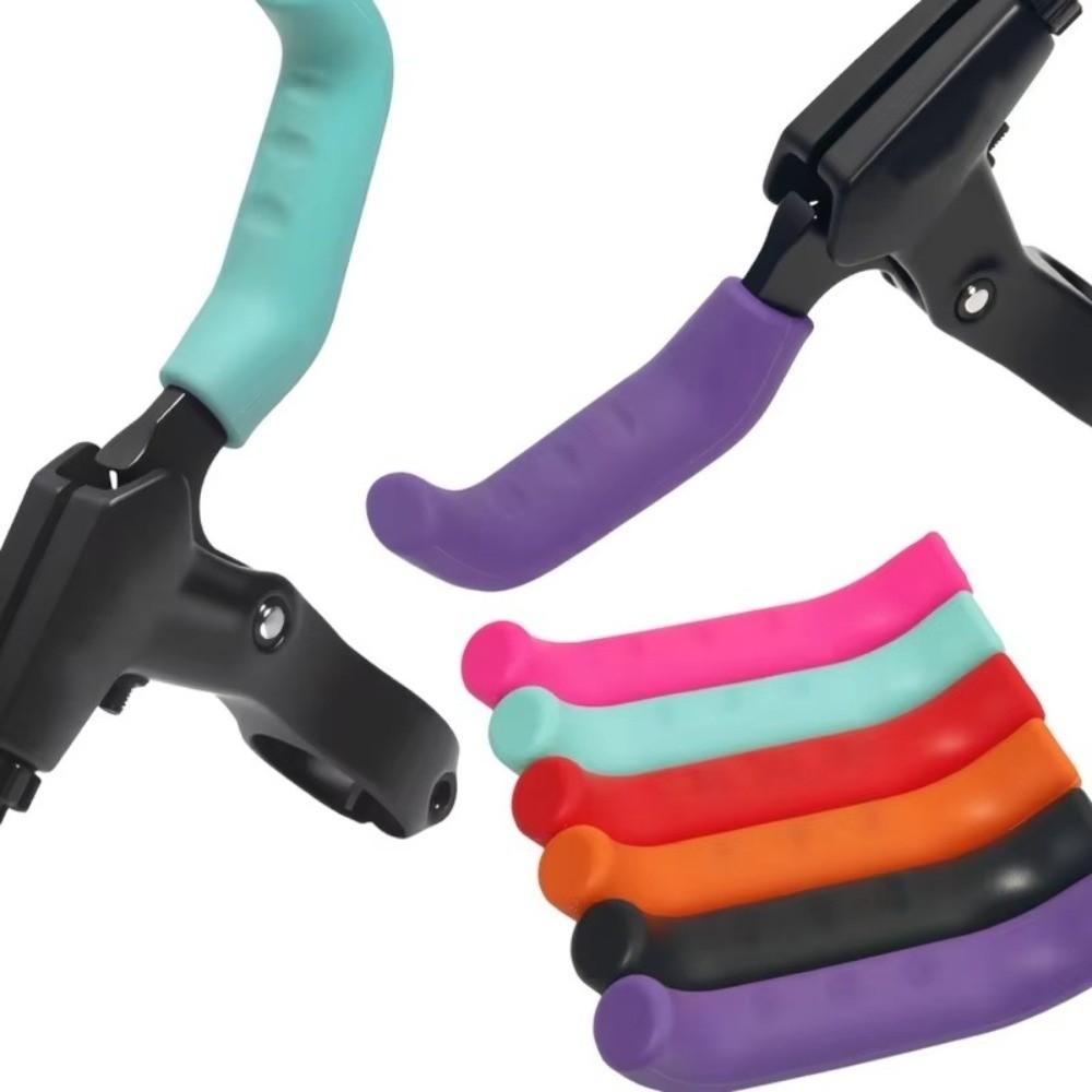 1 Pair Anti Slip Bike Brake Handle Grip Silicone Bicycle Handle Protector Handle Protection