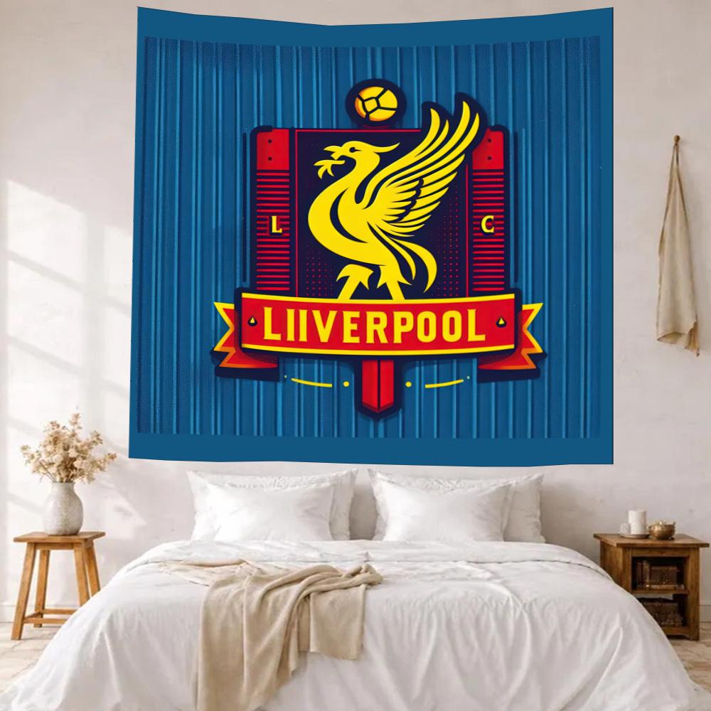 Liverpool Football Club Vægdekoration Vægtæppe Kunst Til Kæledyrsminde Fødselsdag Bryllupsfest Baggrund Familiegave
