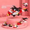 6IN1 Engineering Car Truck Tank City Building Blocks Police Helicopter Bricks Fire Fighting Brick Toys Gift for Children Kids