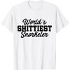 World's Shittiest Snorkeler Diving Underwater Apnoe Diver T-Shirt(1)