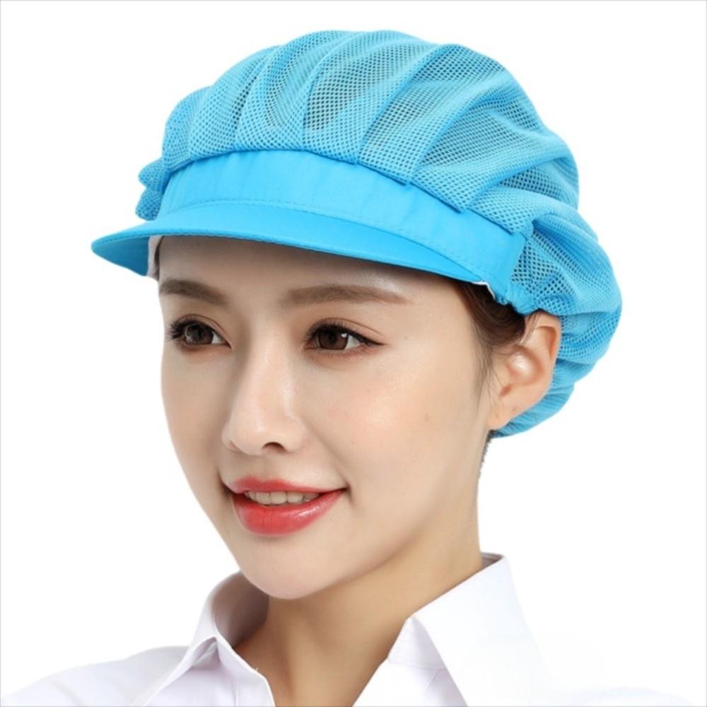 Oil Resistant Kitchen Work Cap Breathable Food Preparation Cap Chic Work Caps Food Handling