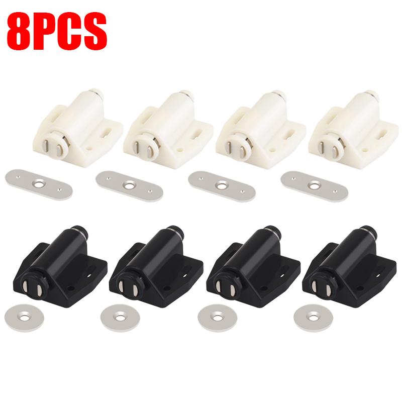 

4/8pcs Single Magnet Cabinet Catches Invisible Furniture Door Stopper Rebounder Cupboard Wardrobe Door Closer Closures Hardware