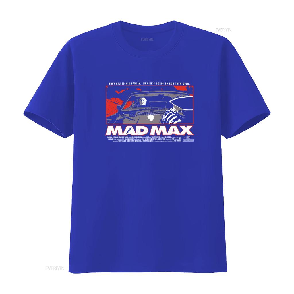 MAD MAX 1 Movie Poster T Shirt Black Available in All Sizes vintage Washed graphic Slightly Soft fashion homme Unisex