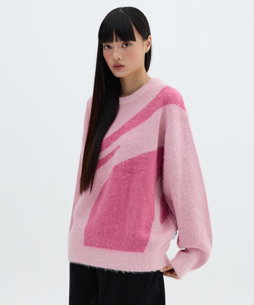 Illuminate Symbol Jacquard Round Knit - Pink