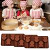 Non-Stick Silicone Lollipop Mold Heart Shaped Cake Mold Heat Resistant Fondant Biscuit Chocolate Baking Tray DIY Decorating Tool