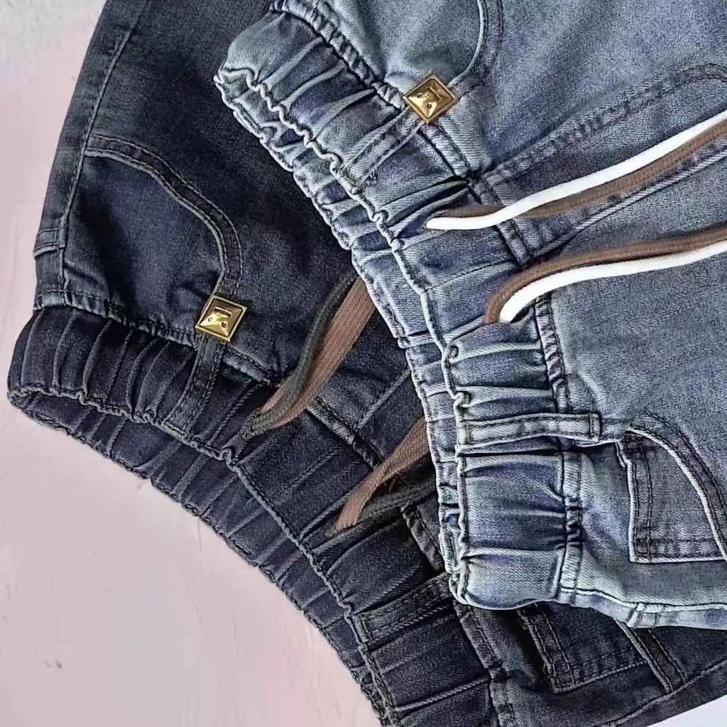 2026 High-Waist elastische Jeans-Shorts: Sommer locker, Große Größen, Schlankmachende Heiße Shorts