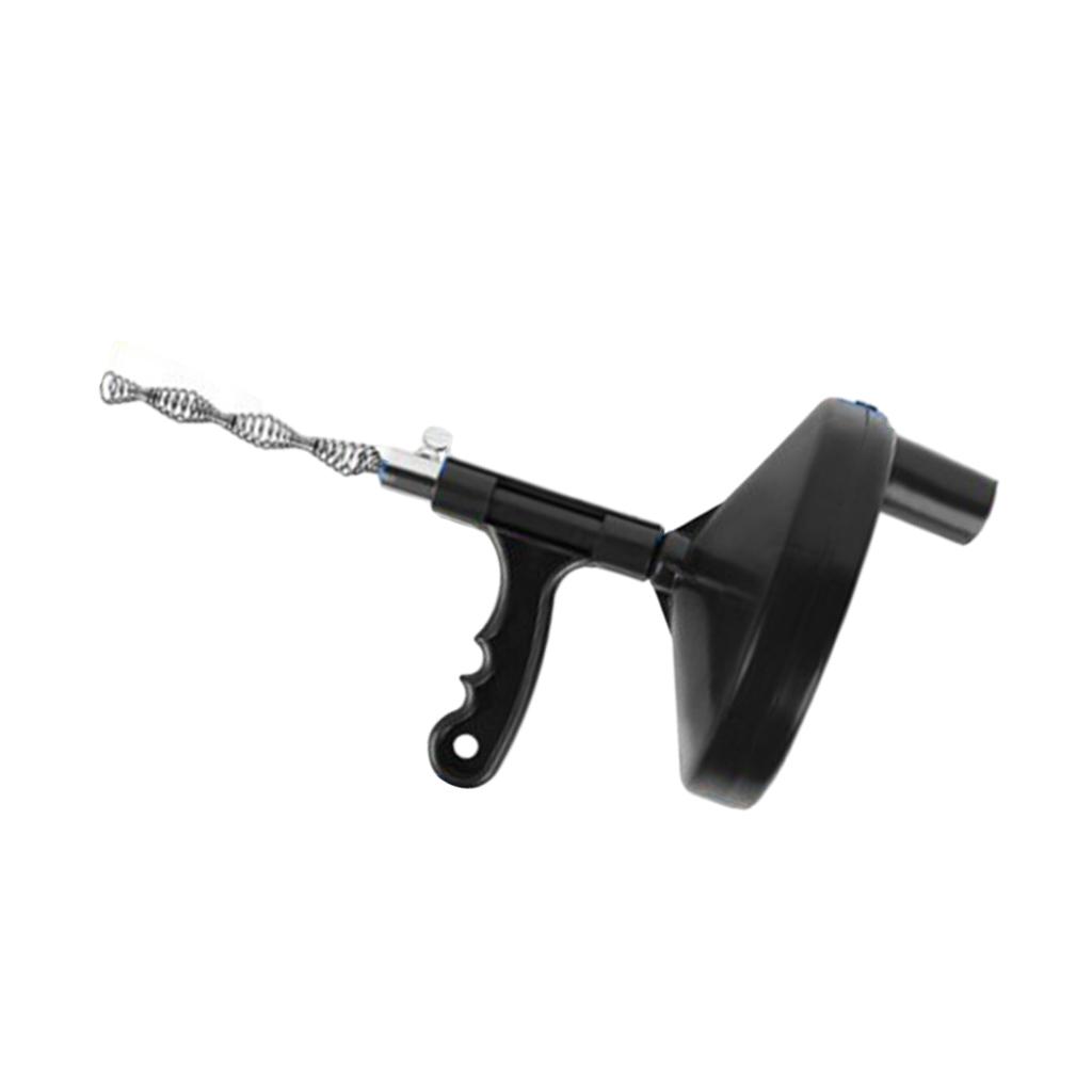 Plumbing Clog Remover Dredger Drain Augers Hook Steel Dredging Sink Cable Kitchen Sewers , Black 5M