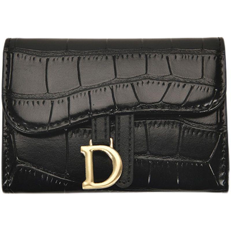 Klassischer Akkordeon-Kartenhalter mit Krokodilmuster und Druckknopf - Hochwertiges Anime-Merchandise, Kompakte Tasche für Karten