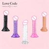 Transparent Dildo Suction Cup Jelly Dick Women Sex Toys Soft  Masturbators Penis