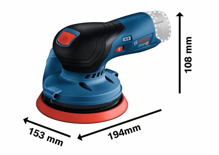 GEX 12V-125 Random Orbital Sander 125mm - B 601372101