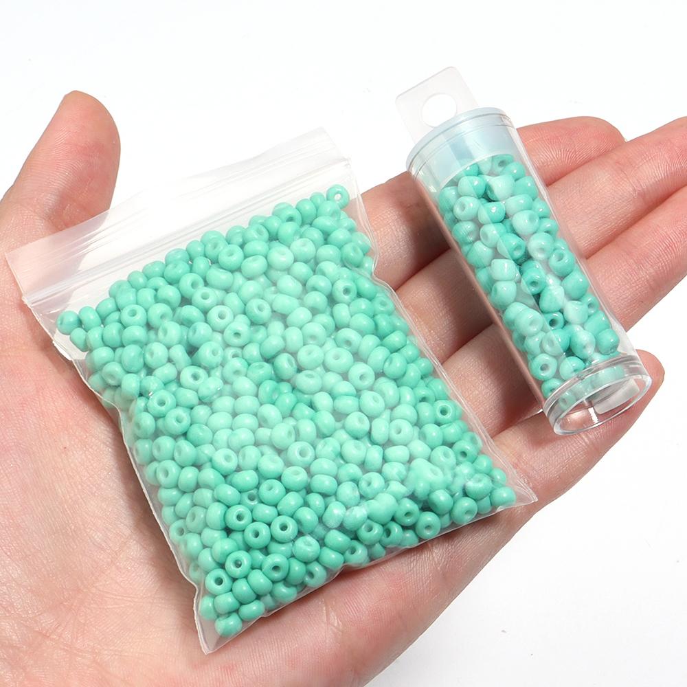 4mm Glass Rice Bead Paint Colored Loose Spacer Beads For High Quality Jewelry Earrings Making DIY Handcraft Bracelet Accessories