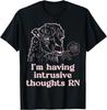 Offensive Silly Joke Saying I'm Having Intrusive Thoughts RN T-Shirt