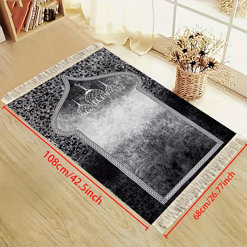 VIKAMA Adult Prayer Mat Foldable Ramadan Muslim Prayer Mat Indoor/Outdoor Portable Prayer Rug Study Room & Hallway Decor