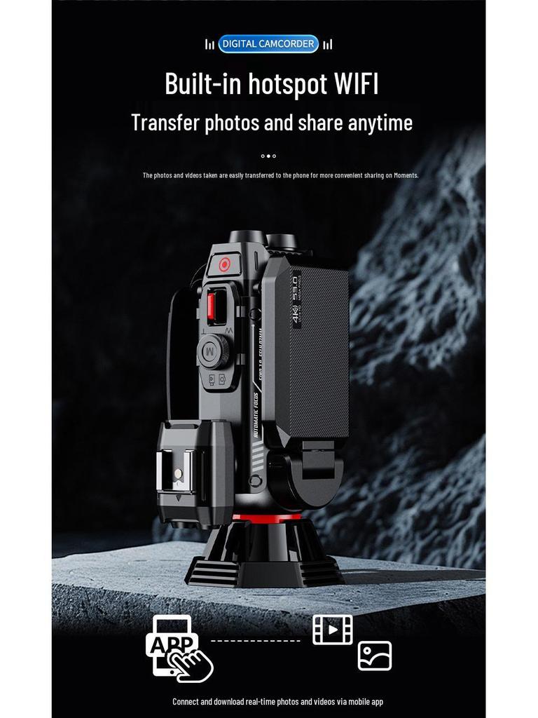 Temu 4K Ultra HD WiFi Camera: Stylish Digital Camera for High-Definition Photos and Videos