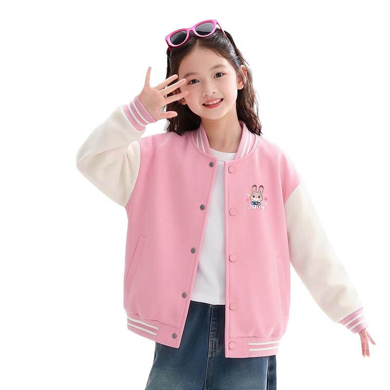 Disney Girls' Color-block Baseball Jacket