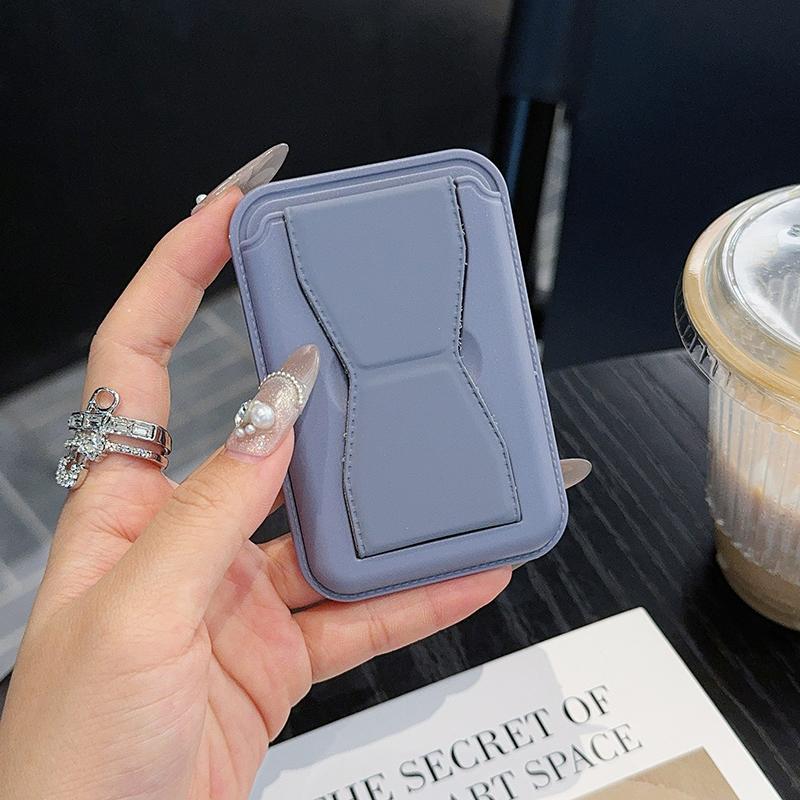 

Цветной чехол для телефона, держатель для карточек для iPhone, складной настольный держатель для телефона Magsafe, держатель для удостоверения личности, банковской карты