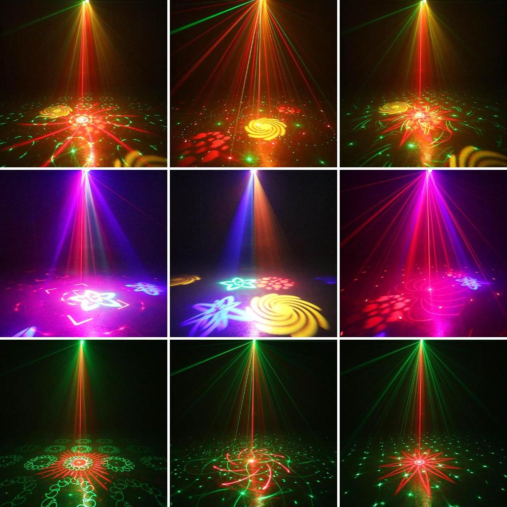 2026 Honeycomb Mini Laser Stage Light: Three-in-One with Dazzling Patterns, Seven-Color KTV and Strobe Effects