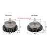 1Pcs 2 Module Spur Gear 21T/22T/23T-60T 45# Steel Motor Gear 2M Mechanical Transmission Gear Process Hole 10/12mm
