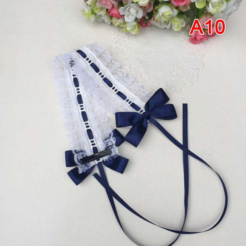 Lolita Tiara Headband Lolita Lace Bow Knot Ribbon Maid Diy Headband