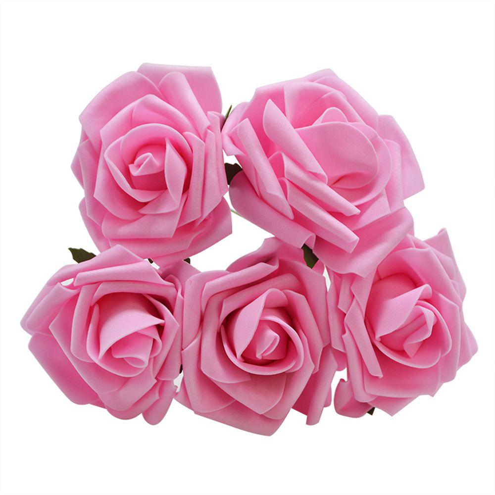 Buy Decorative With Stem Fake PE Foam Flowers Artificial Rose Flower ...