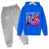 Kpop Demon Hunters Kids Hot Anime Print Spring Autumn Casual 2pcs Hoodie+Pants Tracksuits Girls Fashion Huntrx Clothes