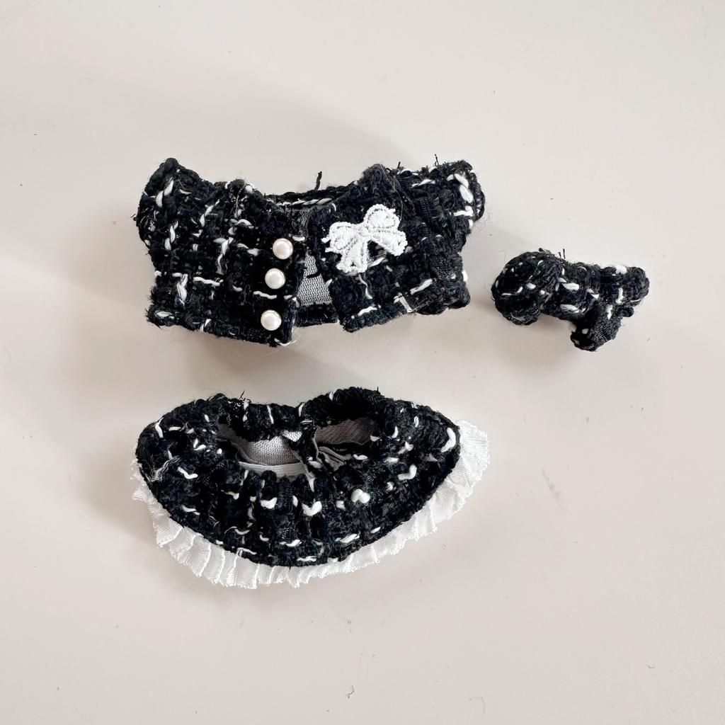 Mini Puppenkleidung Outfit Accessoires für 15cm Labubu Blauer Rock Set Kleidung Geschenk