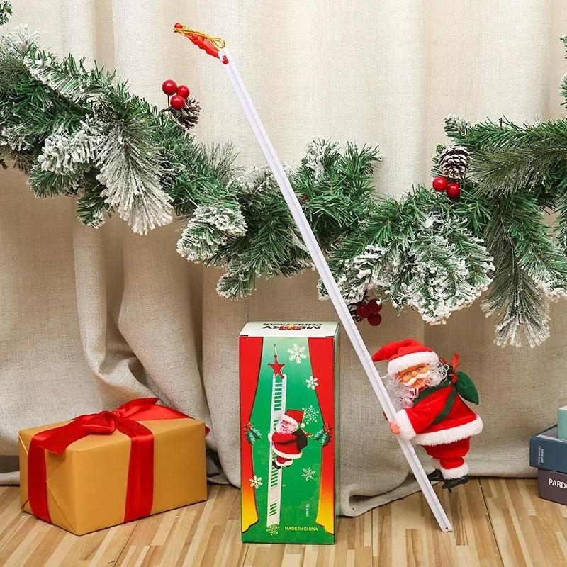 

New Home Decoration Christmas Santa Claus Doll Cute Instrument Xmas Tree Ornament Creative Electric Toys New Year s Supplies