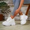 2024 Brand Shoes Female Lace Up Women's Vulcanize Shoes Outdoor Women Sneakers Round Toe Platform Plus Size Women's Casual Shoes