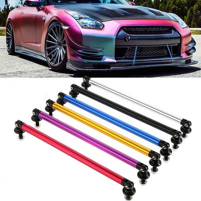 200mm 2pcs Universal Adjustable Front Rear Bumper Lip Splitter Rod Pull Rod Support Bars Car Racer Auto